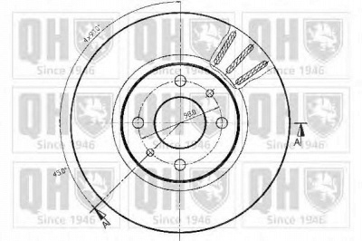 QUINTON HAZELL bdc3593 -  Тормозной диск
